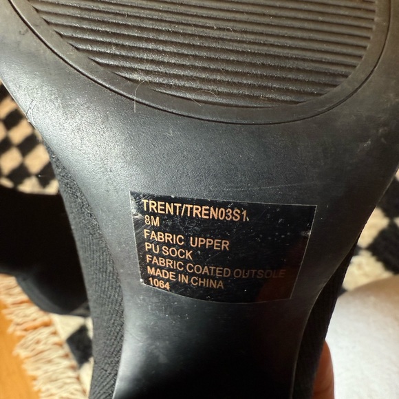 Steve Madden Trent Sock Booties Black - Size 8 - Picture 10 of 10